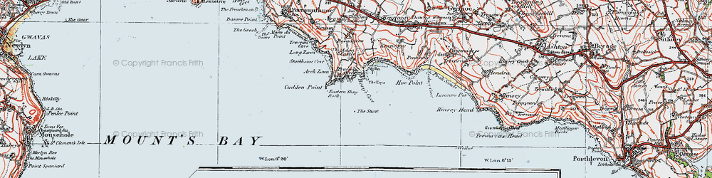 Old map of Acton Castle in 1919