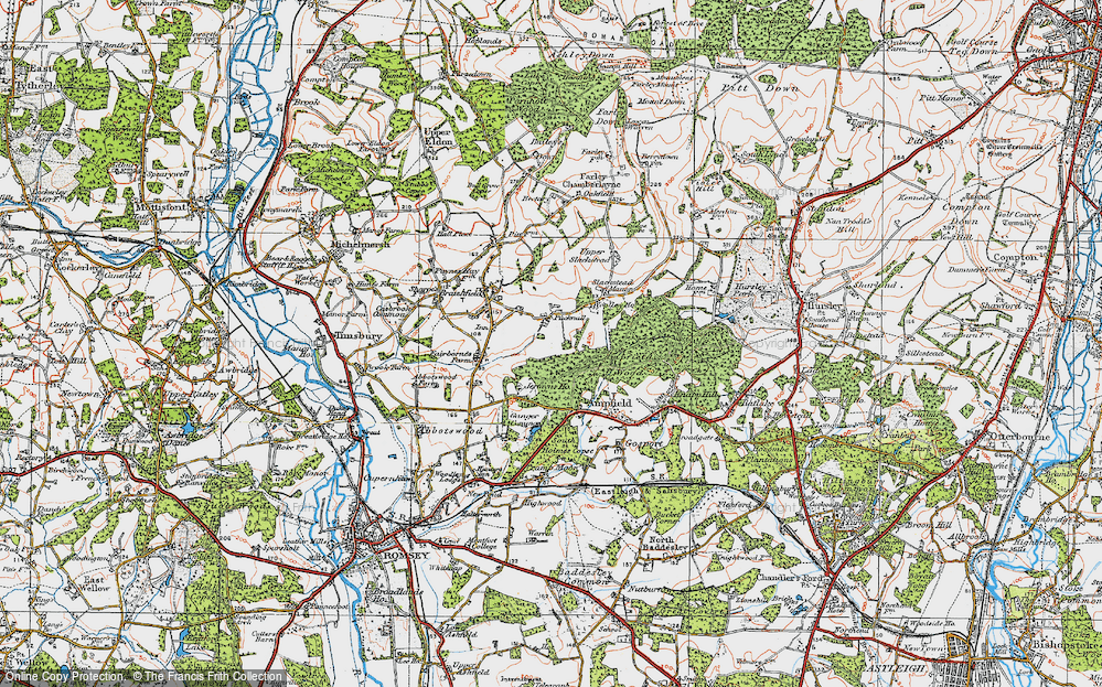 Old Map of Pucknall, 1919 in 1919