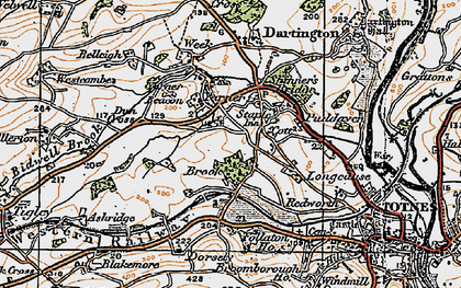 Old map of Puddaven in 1919