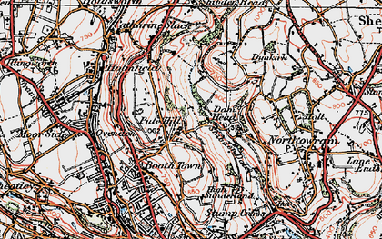 Old map of Pule Hill in 1925