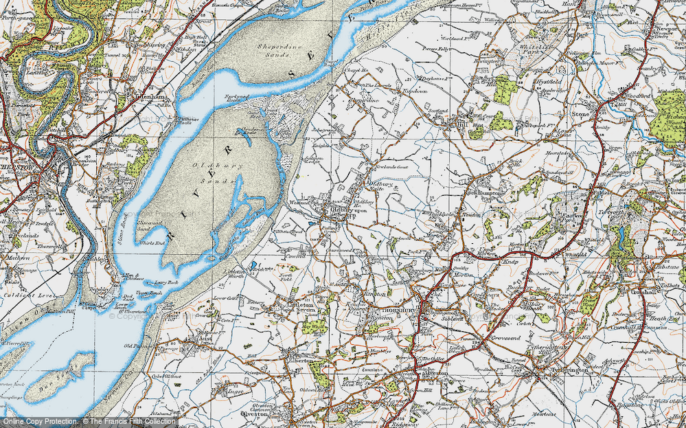 Old Map of Pullens Green, 1919 in 1919