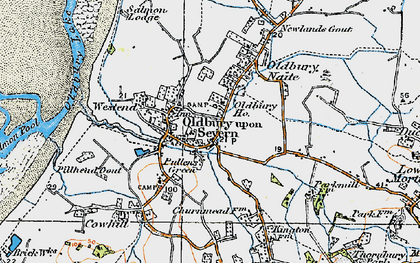 Old map of Pullens Green in 1919