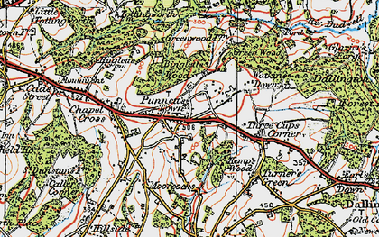 Old map of Bingletts Wood in 1920