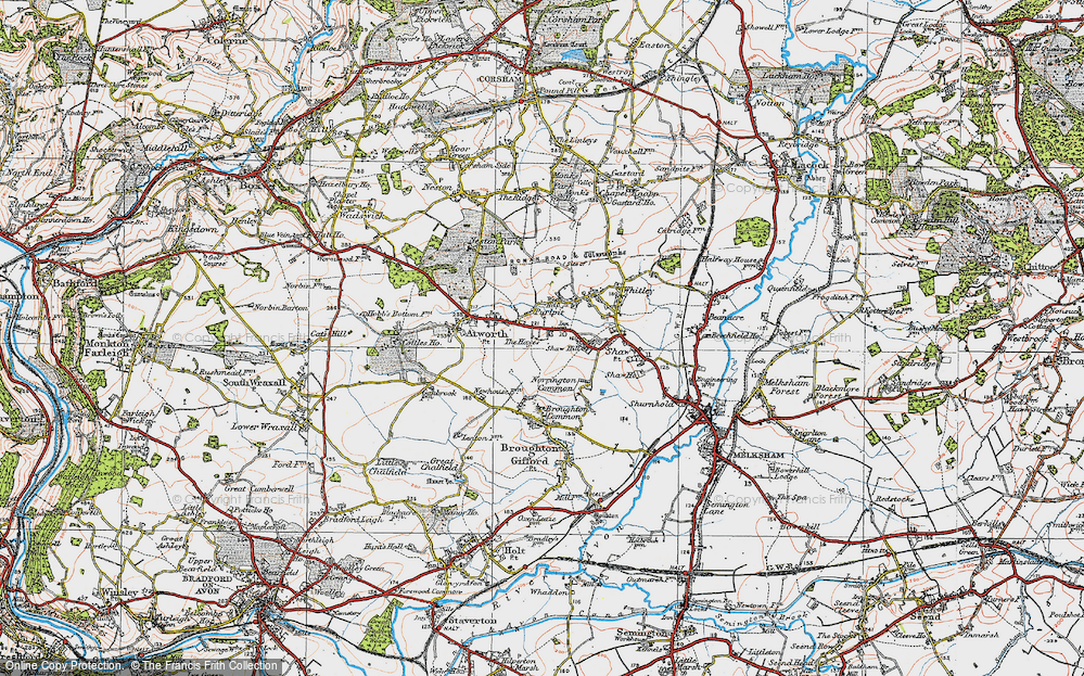 Old Map of Purlpit, 1919 in 1919