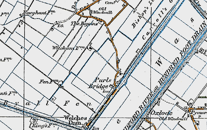 Old map of Purls Bridge in 1920