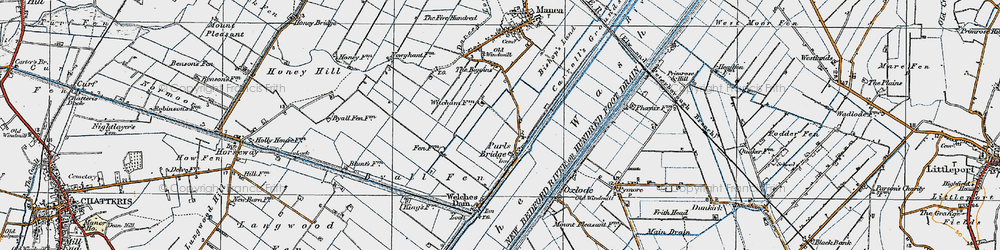 Old map of Purls Bridge in 1920