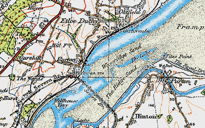 Old map of Purton in 1919