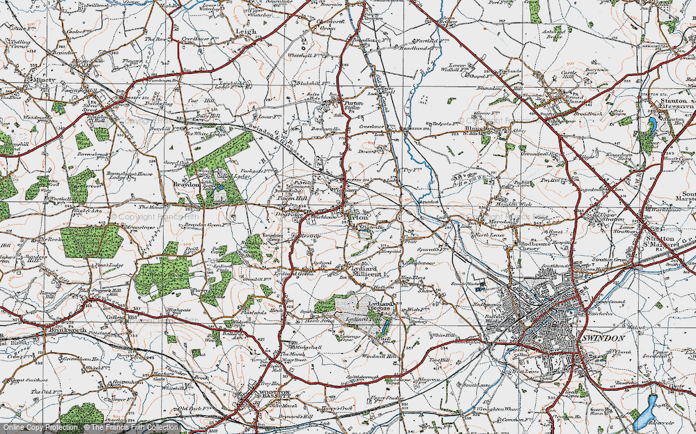 Old Map of Purton, 1919 in 1919