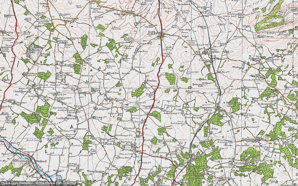 Old Map of Purton, 1919 in 1919