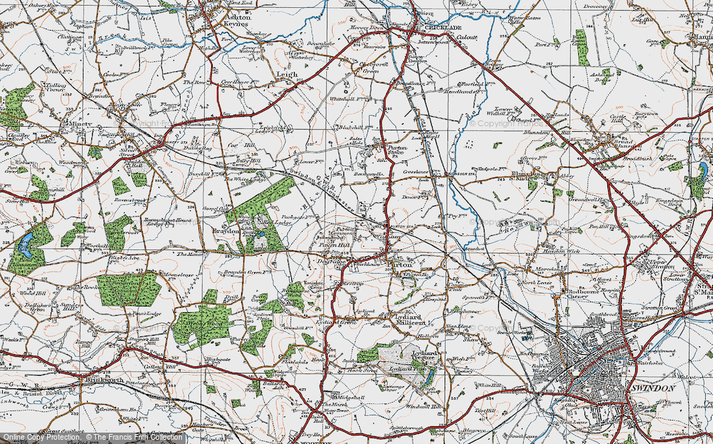 Old Map of Purton Common, 1919 in 1919