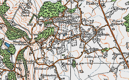 Old map of Putley in 1920