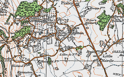 Old map of Putley Green in 1920