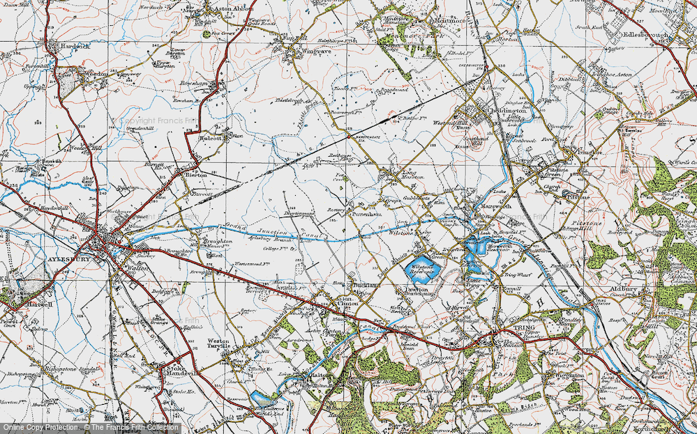 Old Map of Puttenham, 1919 in 1919