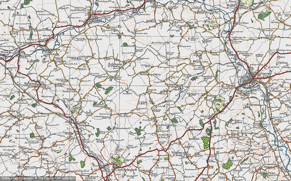 Old Map of Puttock End, 1921 in 1921