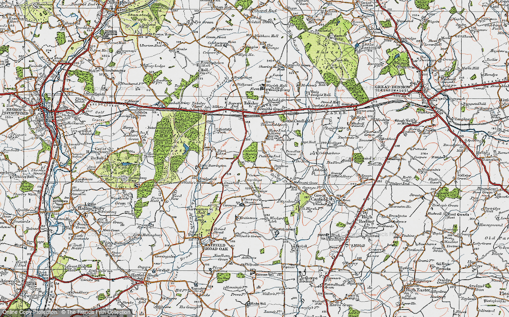 Old Map of Puttock's End, 1919 in 1919