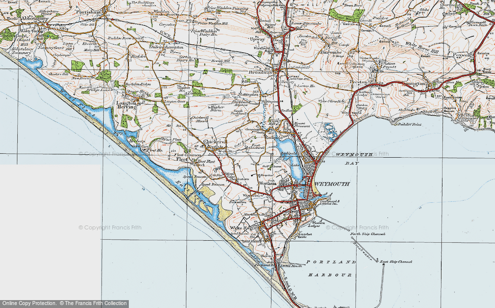 Old Map of Putton, 1919 in 1919