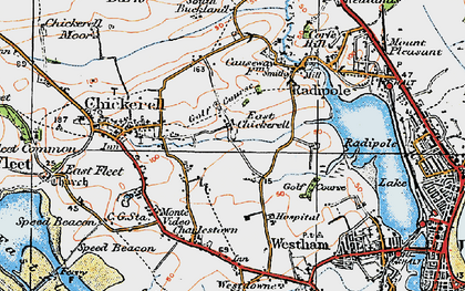 Old map of Putton in 1919