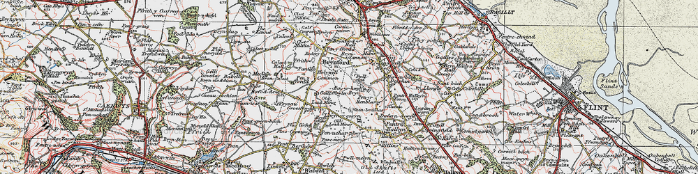 Old map of Bryn Mawr in 1924