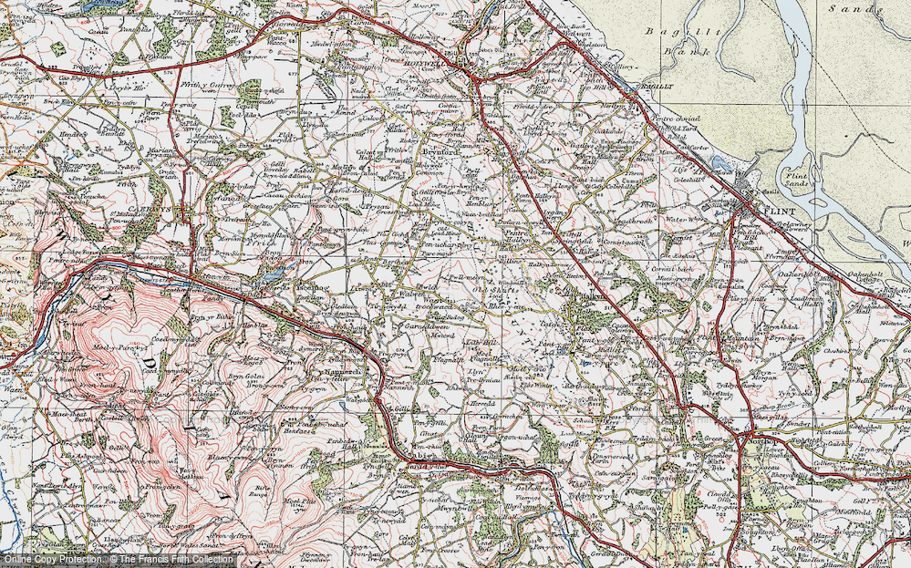 Old Map of Pwll-melyn, 1924 in 1924