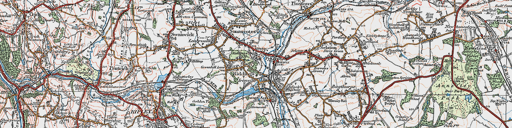 Old map of Pye Bridge in 1921