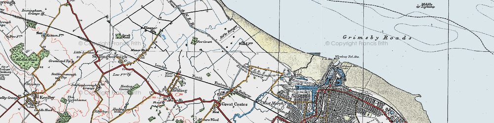 Old map of Pyewipe in 1923