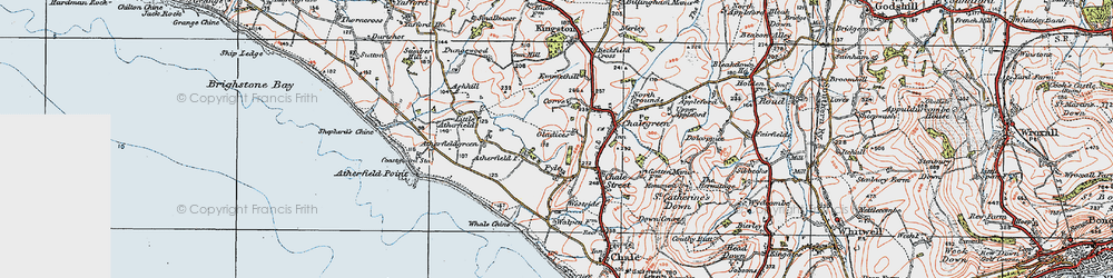 Old map of Pyle in 1919