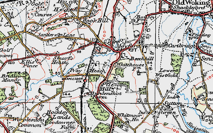Old map of Pyle Hill in 1920