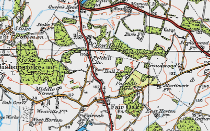 Old map of Pylehill in 1919