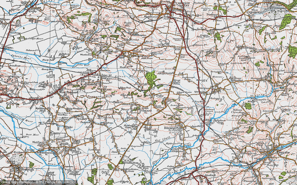 Old Maps of Pylle, Somerset - Francis Frith