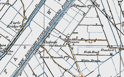 Old map of Pymore in 1920
