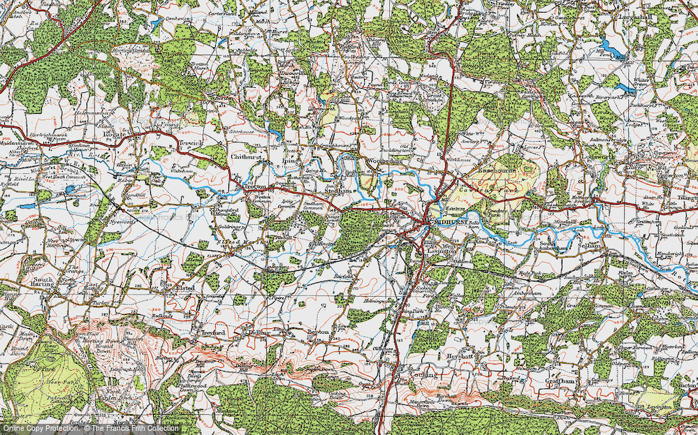 Old Map of Quags Corner, 1919 in 1919