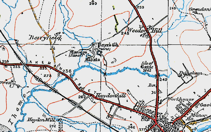 Old map of Quarrendon in 1919
