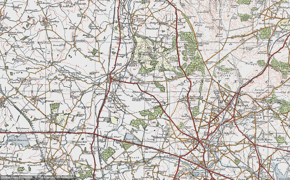 Old Map of Quarry Heath, 1921 in 1921