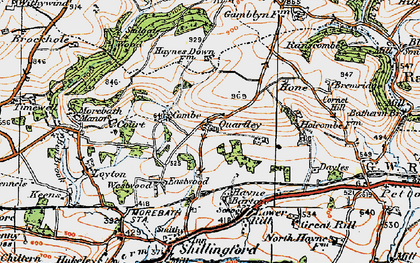 Old map of Quartley in 1919