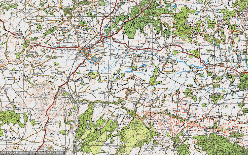 Old Map of Quebec, 1919 in 1919