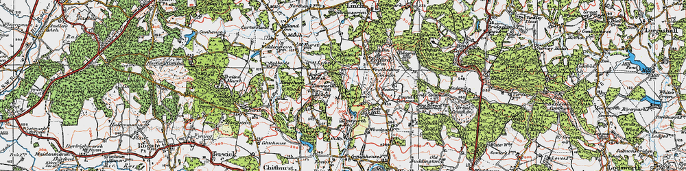 Old map of Queen's Corner in 1919