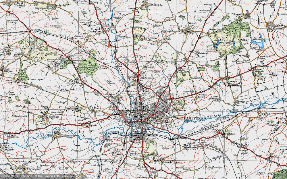 Old Map of Queen's Park, 1919 in 1919
