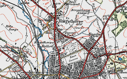 Old map of Queen's Park in 1919