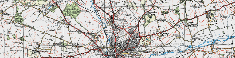 Old map of Queen's Park in 1919
