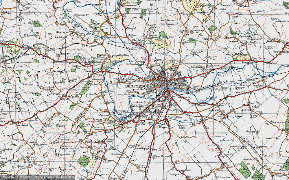 Old Map of Queen's Park, 1919 in 1919