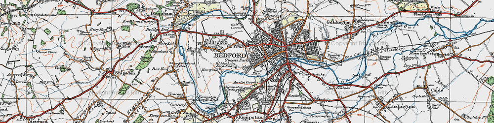 Old map of Queen's Park in 1919