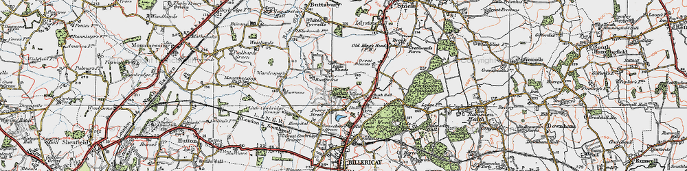 Old map of Queen's Park in 1920
