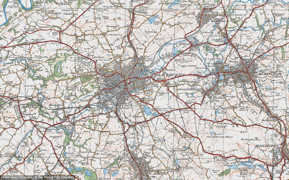 Old Map of Queen's Park, 1924 in 1924