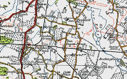 Old map of Queen Street in 1920