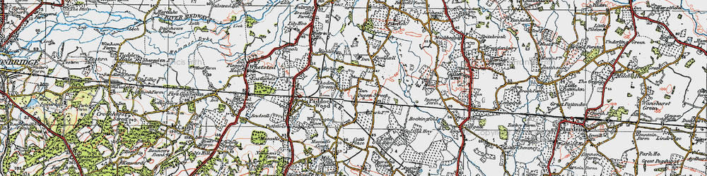 Old map of Queen Street in 1920