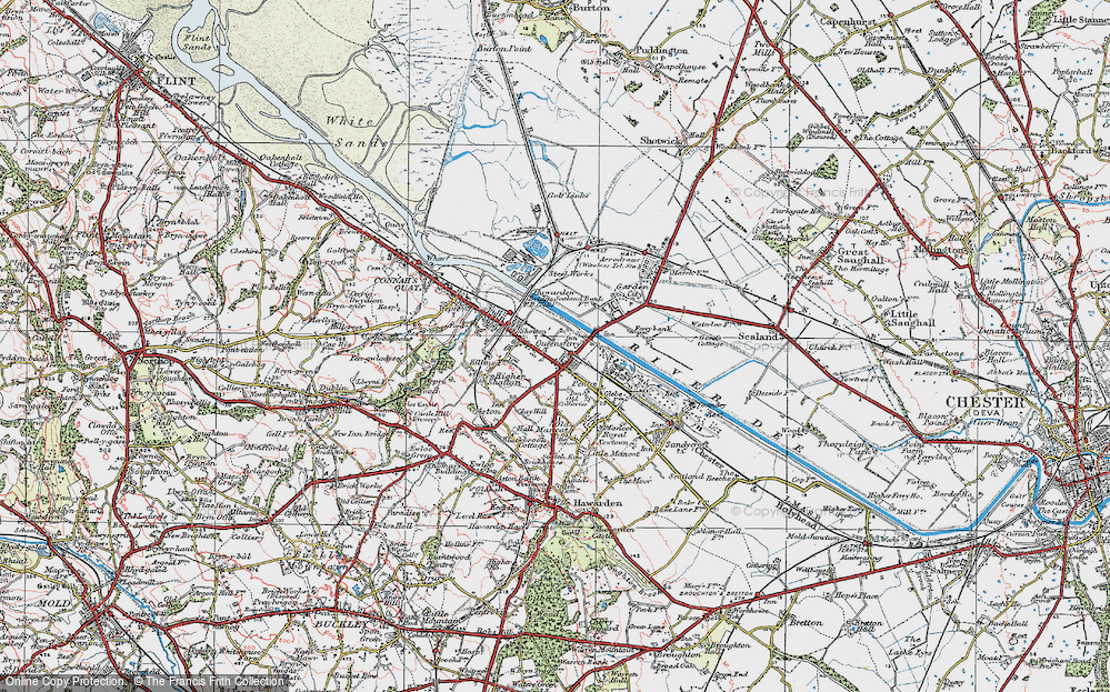 Old Map of Queensferry, 1924 in 1924