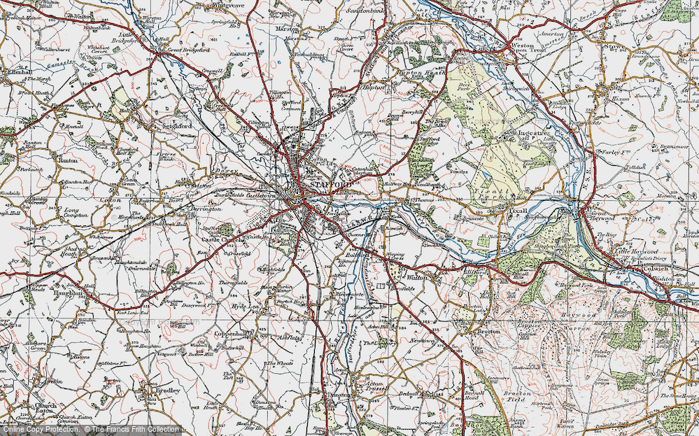 Old Map of Queensville, 1921 in 1921