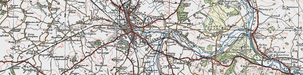 Old map of Queensville in 1921