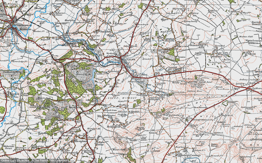 Old Map of Quemerford, 1919 in 1919