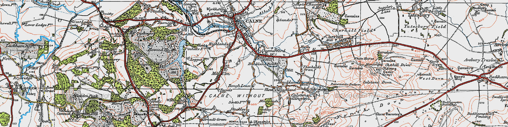 Old map of Quemerford in 1919